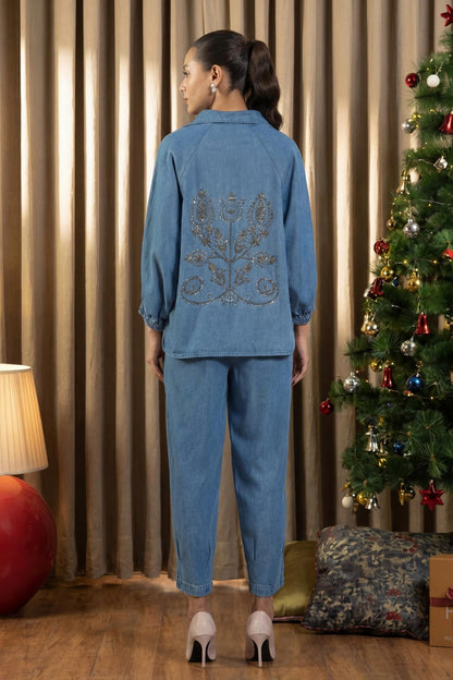 AURA BOHO - CO-ORD SET LIGHT DENIM